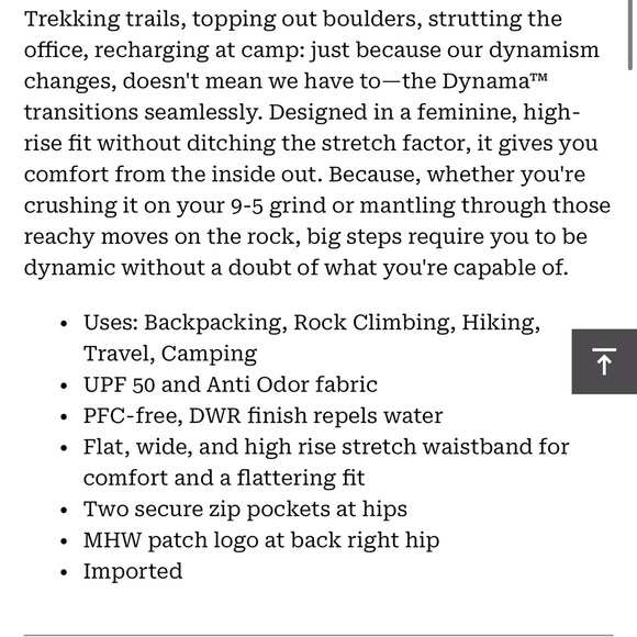 New. Woman’s Dynama High rise ankle pant - Picture 9 of 9